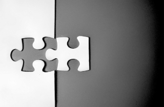grey puzzle pieces