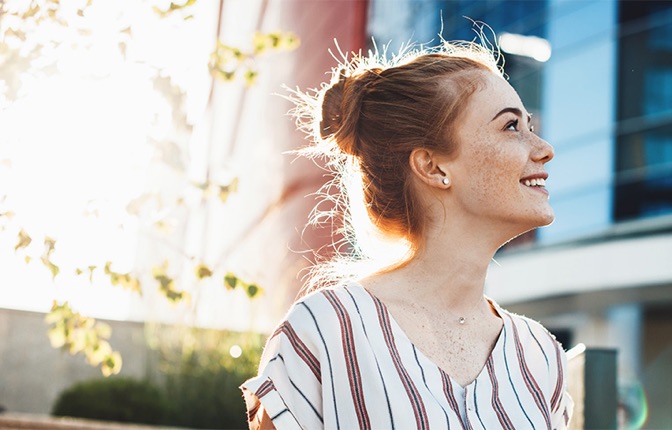 Smiling woman